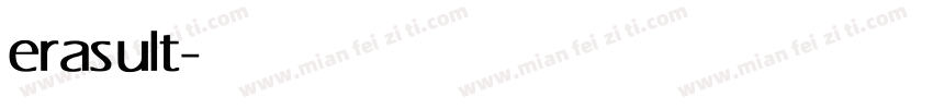 eras ult字体转换